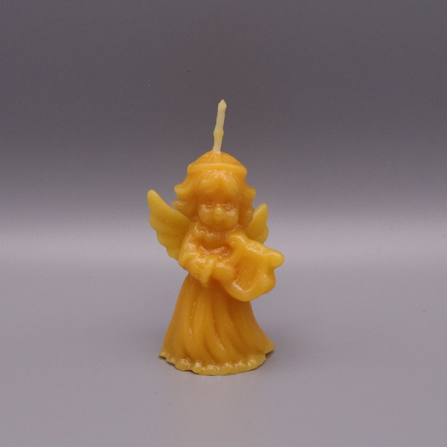 Kerze Engel mit Harfe